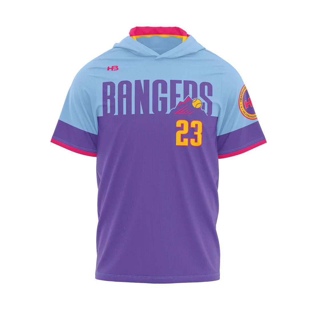 Headbanger Sports Exclusive "City Connect" Short Sleeve Lightweight Hoodies - Image 4